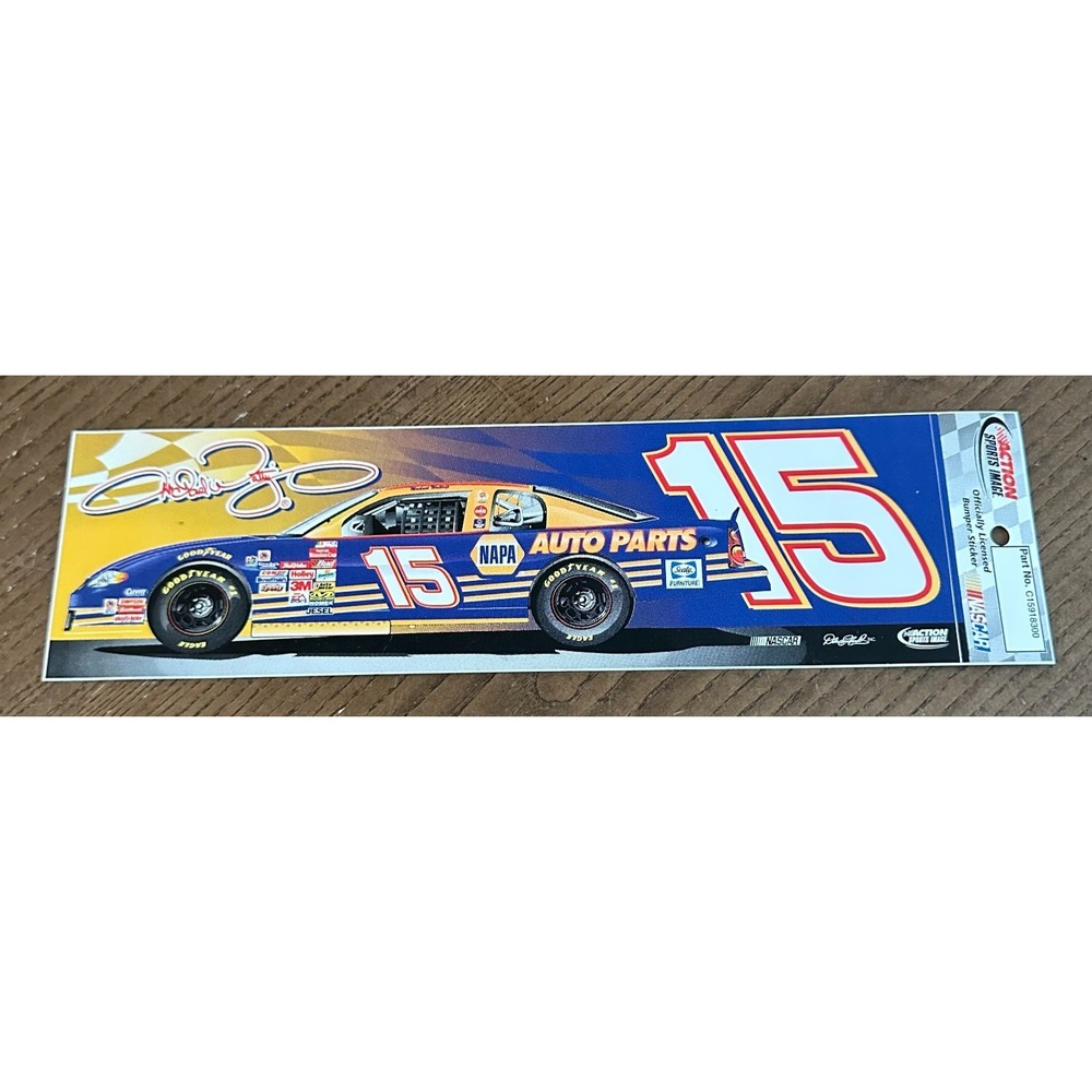 Vintage NASCAR Michael Waltrip #15 Bumper Sticker Decal